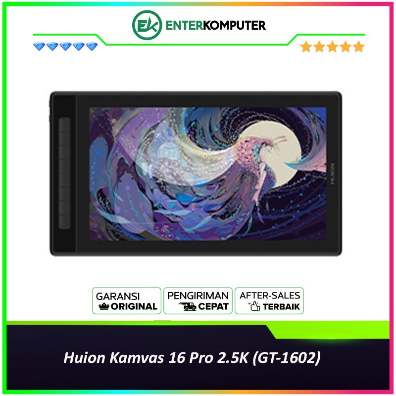 Huion Kamvas 16 Pro 2.5K (GT-1602) Drawing Tablet