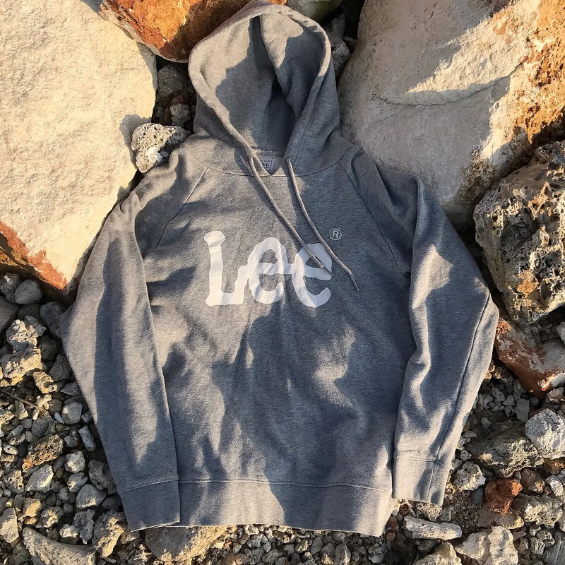 Vintage Lee union made Sanforized shrunk Hoodie Jumper crewneck sweatshirt grey colorway oversized C