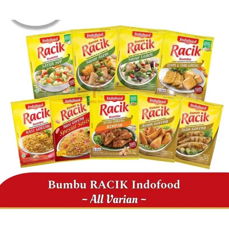

Bumbu indofood racik per 1 renteng