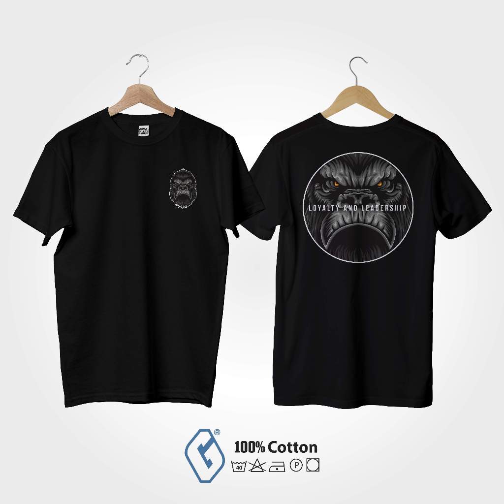 Kaos distro Loyalty Leadership / baju distro Gorilla
