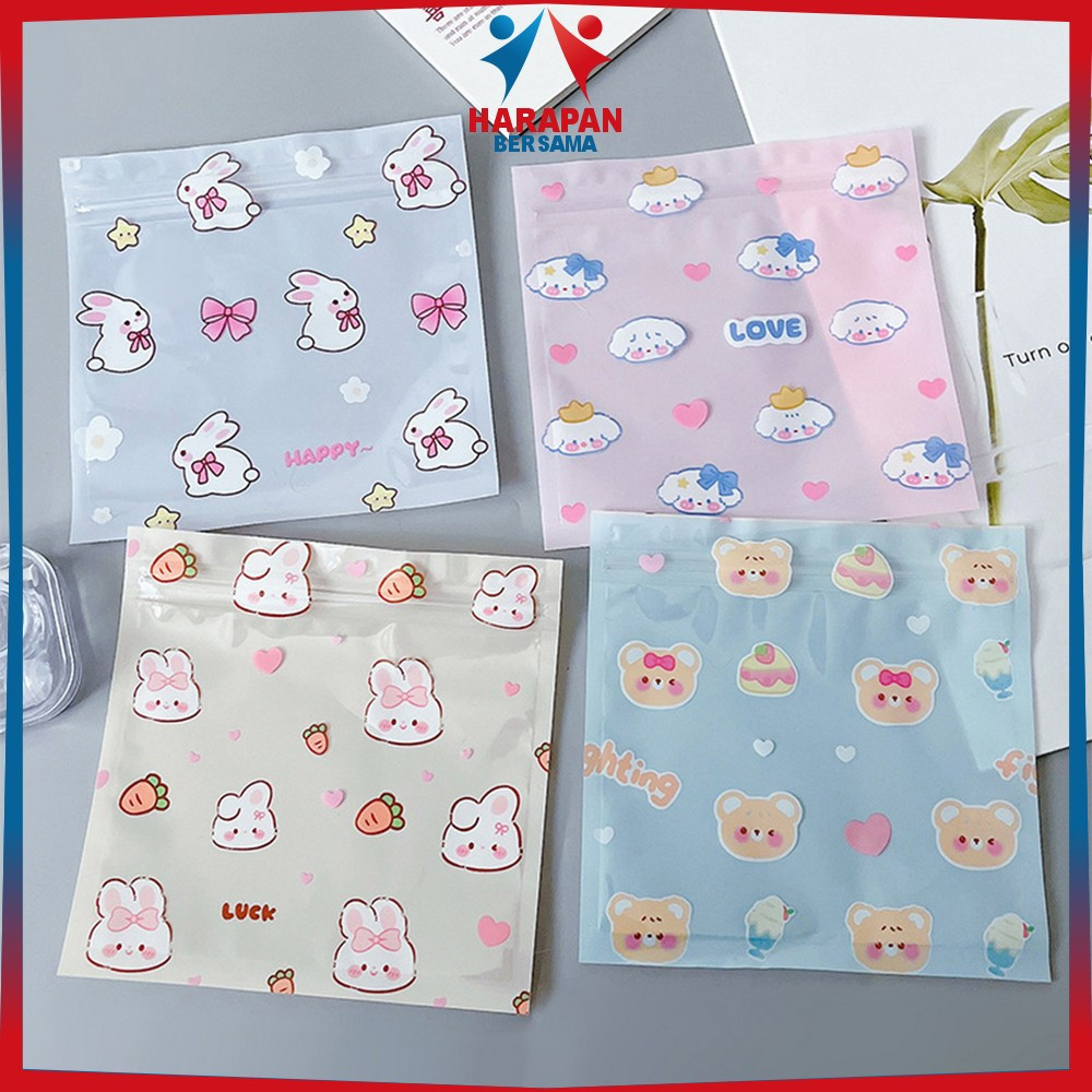 

Ziplok Plastik Kemasan Kartun Mini Permen Kue Serbaguna / Plastik Klip Packaging Makanan Mini Sachet Harapan Bersama C1281