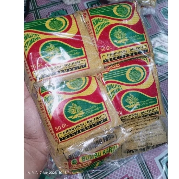 

Bumbu karih bubuk/instan Khas banjar 1 pack isi 10bks