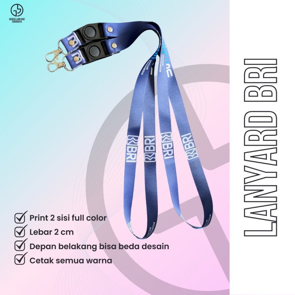 

LANYARD TALI ID CARD BANK BRI PERUSAHAAN BUMN