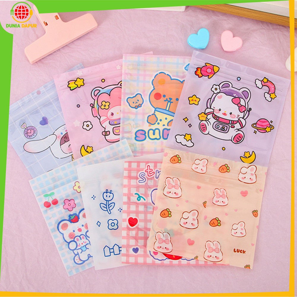 

Ziplok Plastik Kemasan Kartun Mini Permen Kue Serbaguna / Plastik Klip Packaging Makanan Mini Sachet Dunia Dapur C1281