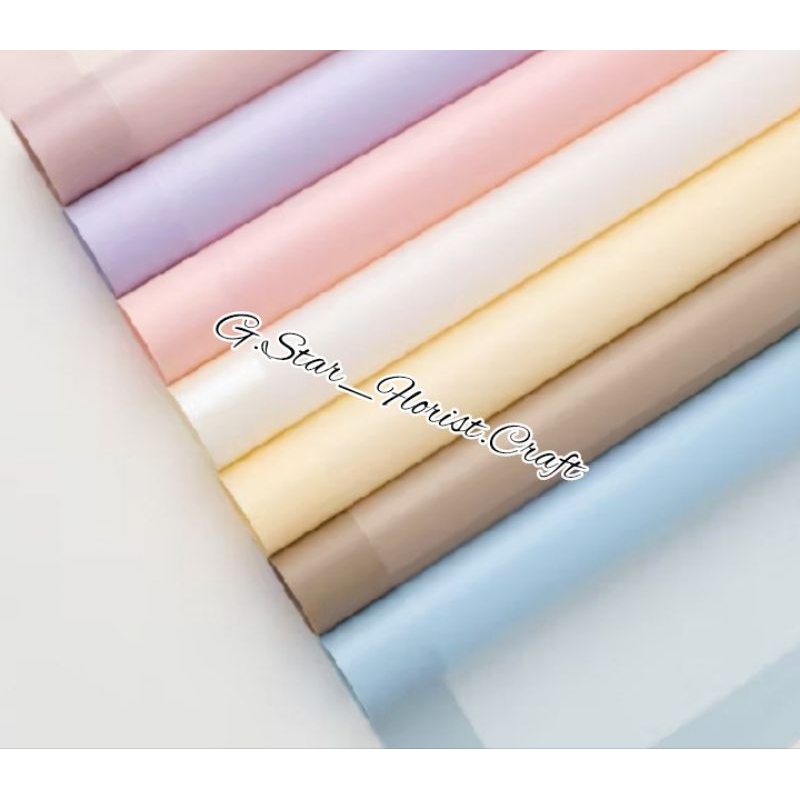 

Flower Wrapping paper free packing korean waterproof motif list tebal Cellophane Macaron Big List Kertas buket per lembar