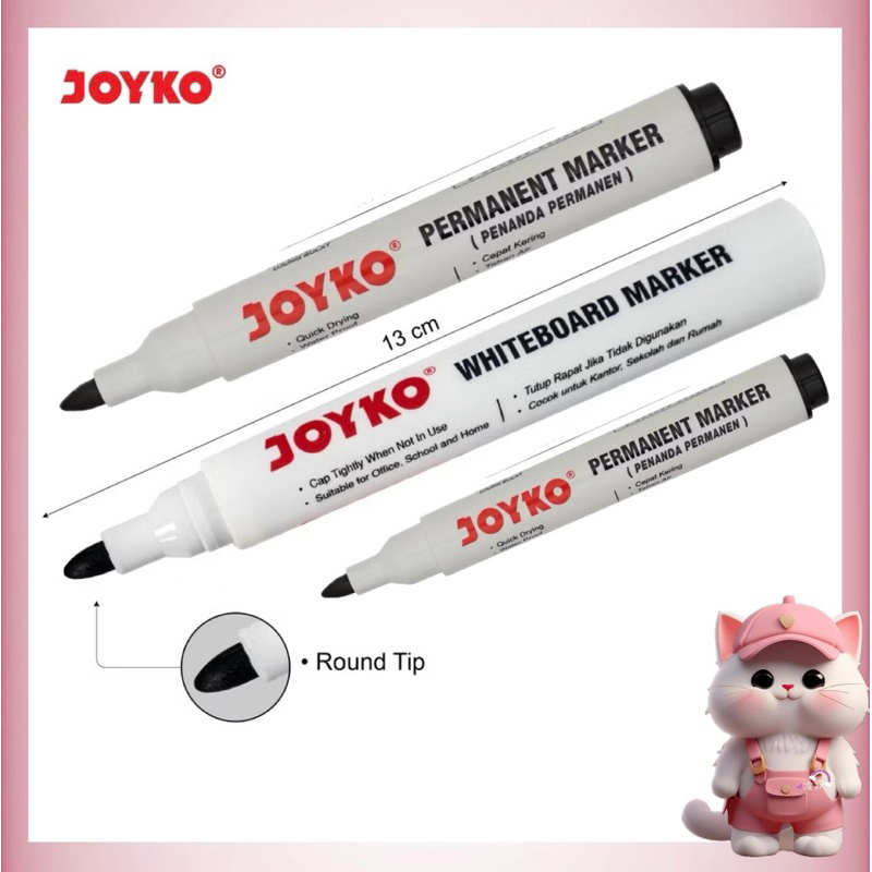 

N221 Spidol Joyko Whiteboard WM-28 / Spidol Joyko Permanent PM-17 / Spidol Joyko Papan Tulis Hitam