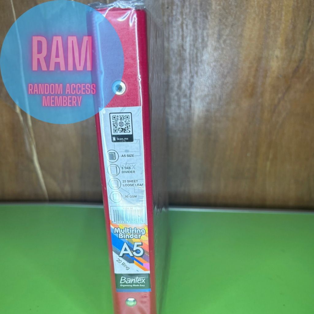 

Bantex Multi Ring Binder A5 Warna Merah + LOOSE LEAF A5 100 + 100