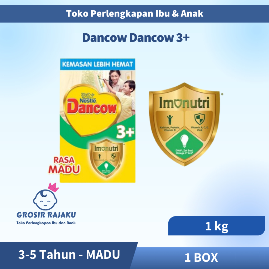 

Dancow 3+ Susu Pertumbuhan Rasa Madu 3-5 Tahun 1 kg