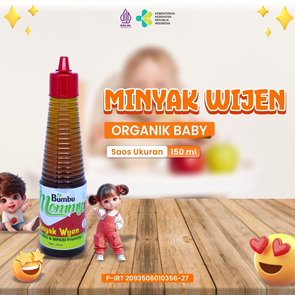

MINYAK WIJEN , SEASONING OIL , BUMBU BUNDA , NON MSG , MASAKAN , BAHAN MAKANAN , BUMBU MOMMY 150ML