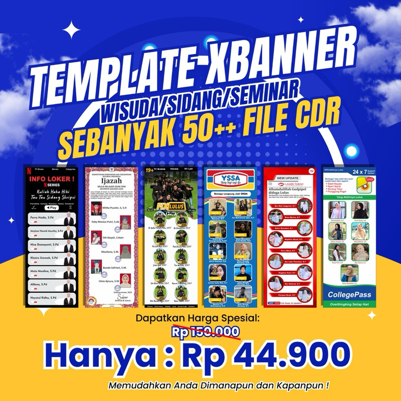 Template Xbanner Wisuda/Sidang/Seminar