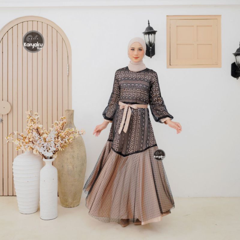 Couple gamis dan batik pasangan muslim kekinian couple nilam batik karyaku ada ld jumbo