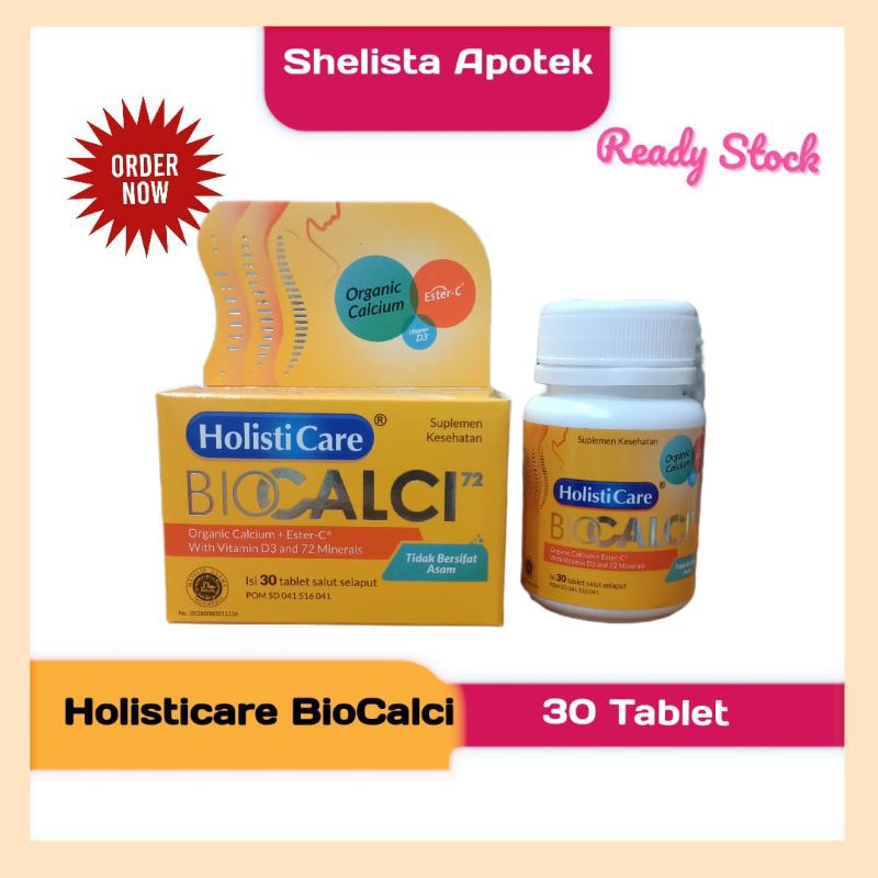 Holisticare Bio Calci-72 30 tablet / Suplemen kalsium dan vitamin D3