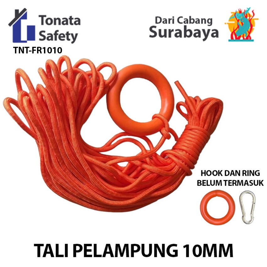 Tali Pelampung 10mm Lifebuoy / Floating Rope Life Buoy Ring Buoy 10 mm / Rescue Rope Lifebuoys / Tal