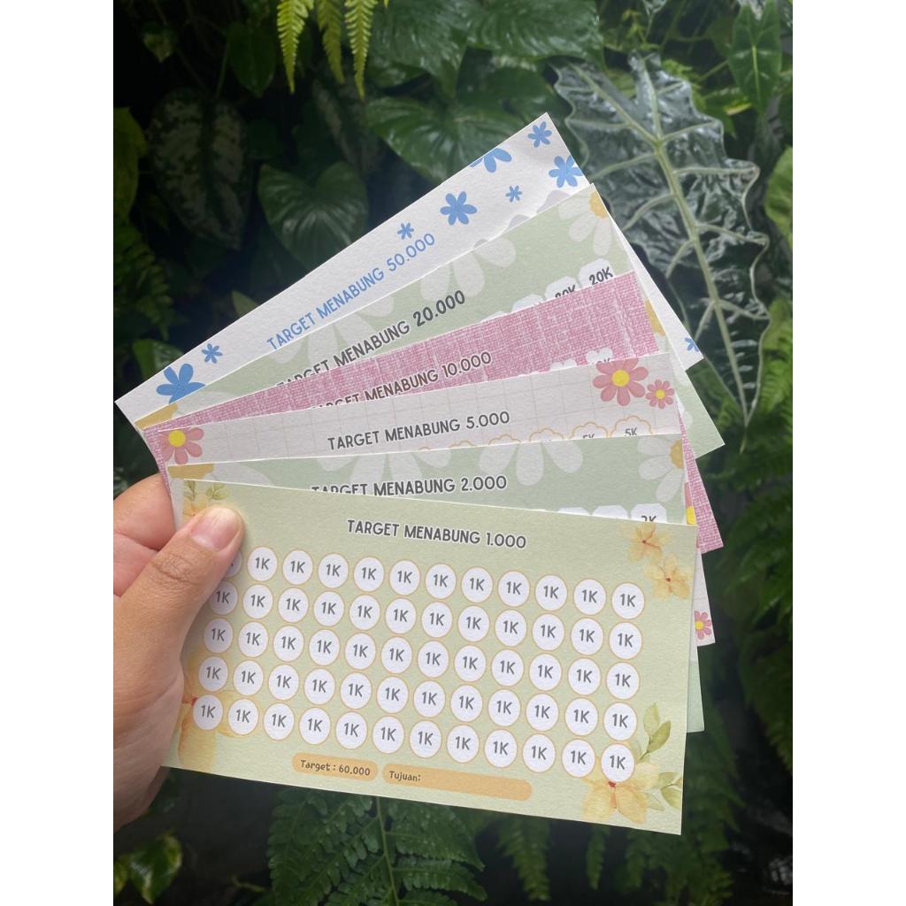 

6 Lembar Kertas Refill untuk Binder Saving Challenge