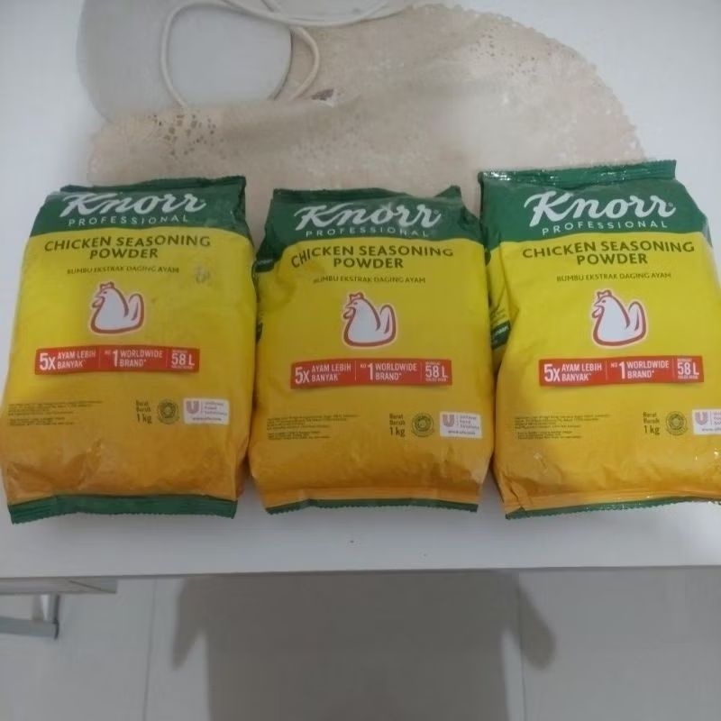

KNORR Profesional Chicken Seasoning Powder, Berat 1 Kg, Expired Date 7 Februari 2026