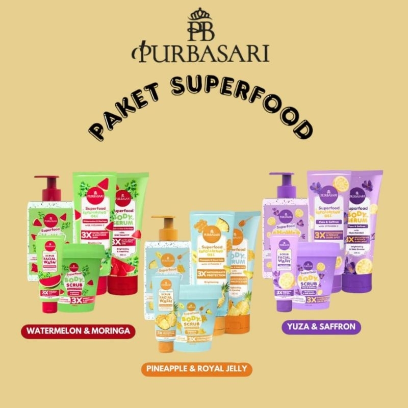 PURBASARI PAKET 5 PRODUK SUPERFOOD BODY SERIES