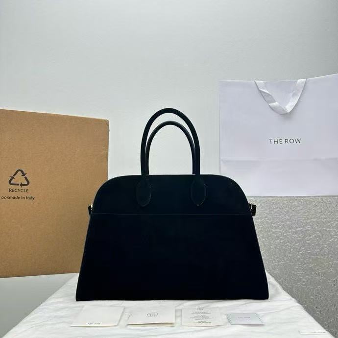 THE ROW Margaux 15 Tote Bag Handbag Medium Matte Black 1831