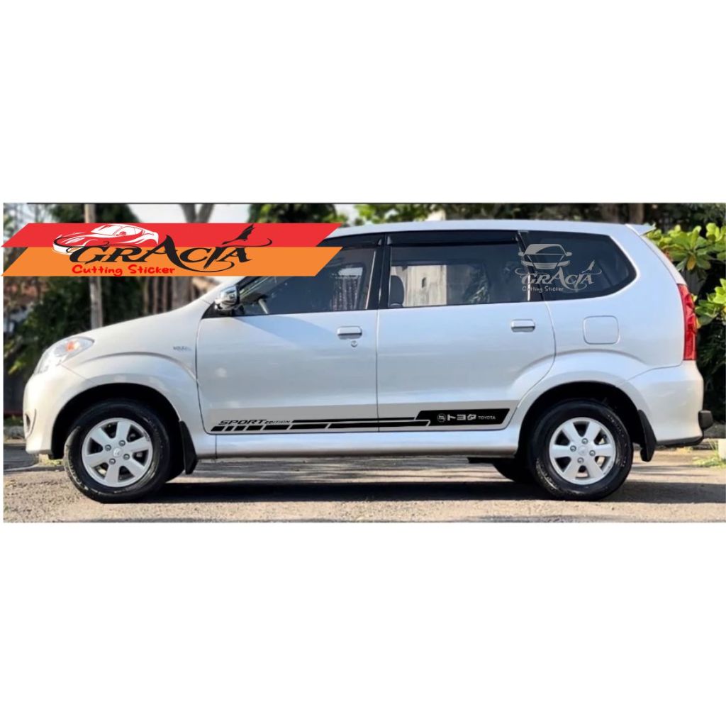 Sticker  Toyota Avanza Daihatsu Xenia Lama 2005 - 2010 Sticker List Body Avanza Xenia Lama