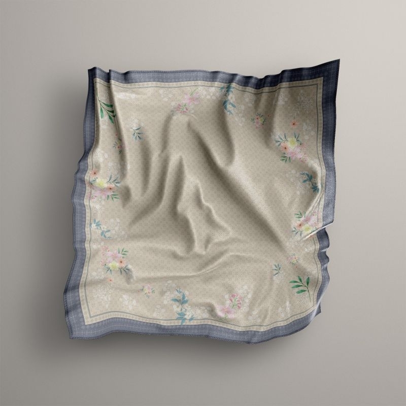 VEILART-Hijab ELEGAN Segi Empat Motif Syar'i ataya series 130x130 Voal Sublime Premium