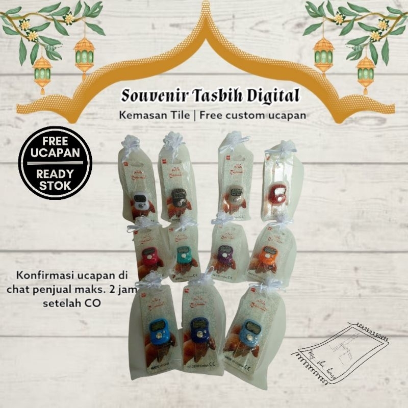 Souvenir Tasbih digital murah berkualitas haji umroh tahlil pengajian tasyakuran pernikahan aqiqah k