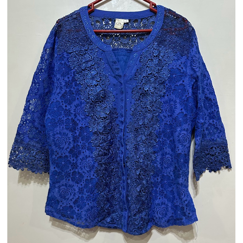 Atasan Brokat Wanita pink butik merk chico Premium Import Bangkok