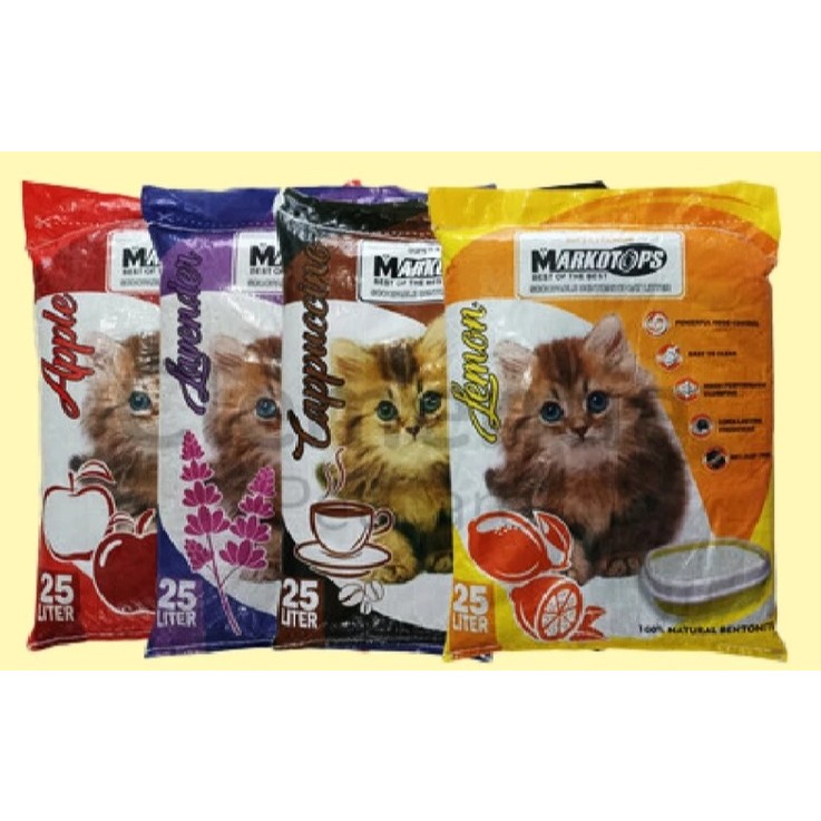 PASIR KUCING MARKOTOP 25 LITTER / PASIR KUCING MARKOTOP