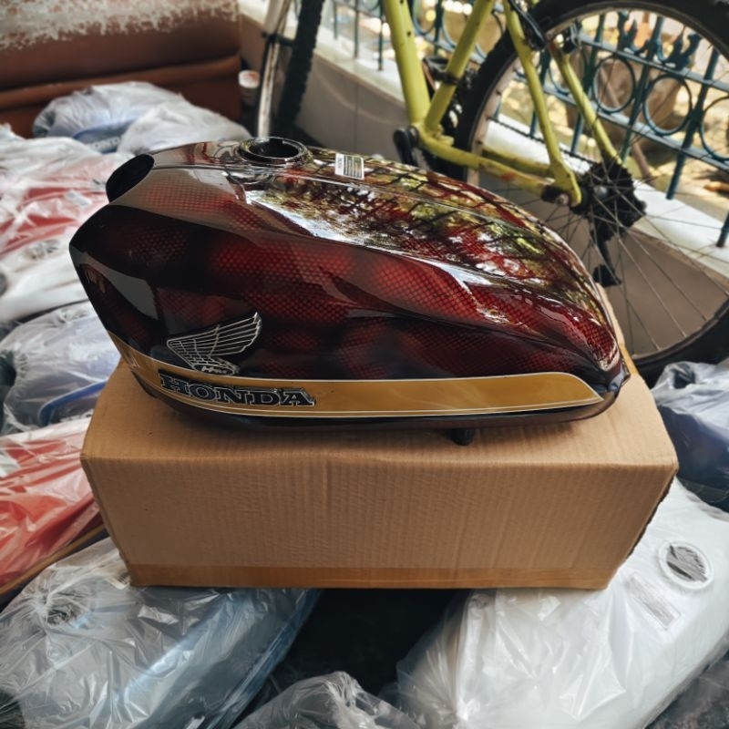 tangki merah sisik tangki honda cb merah press galvanis tangki cb100