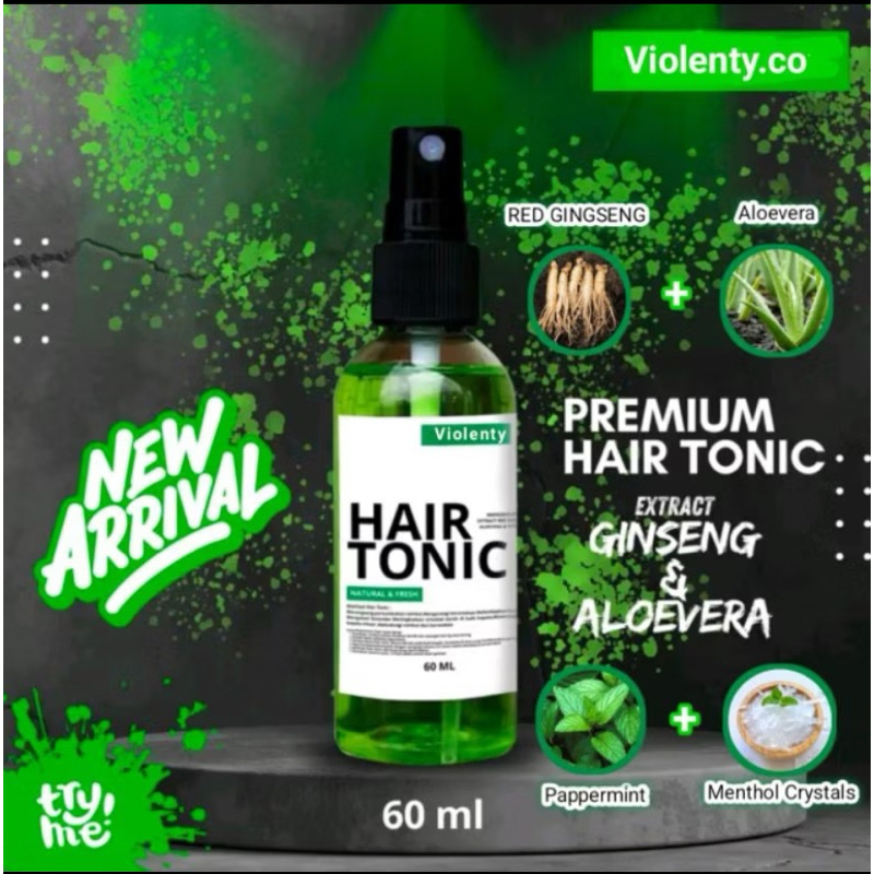 HAIR TONIC RAMBUT VITAMIN PENUMUBUH RAMBUT DAN PELURUS RAMBUT PRIA DAN WANITA BY VIOLENTY PEWANGI RA