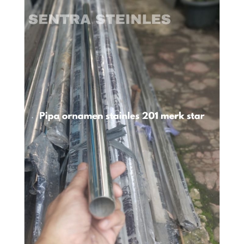 Pipa ornamen stainless 201 diameter 2"inch tebal 1mm