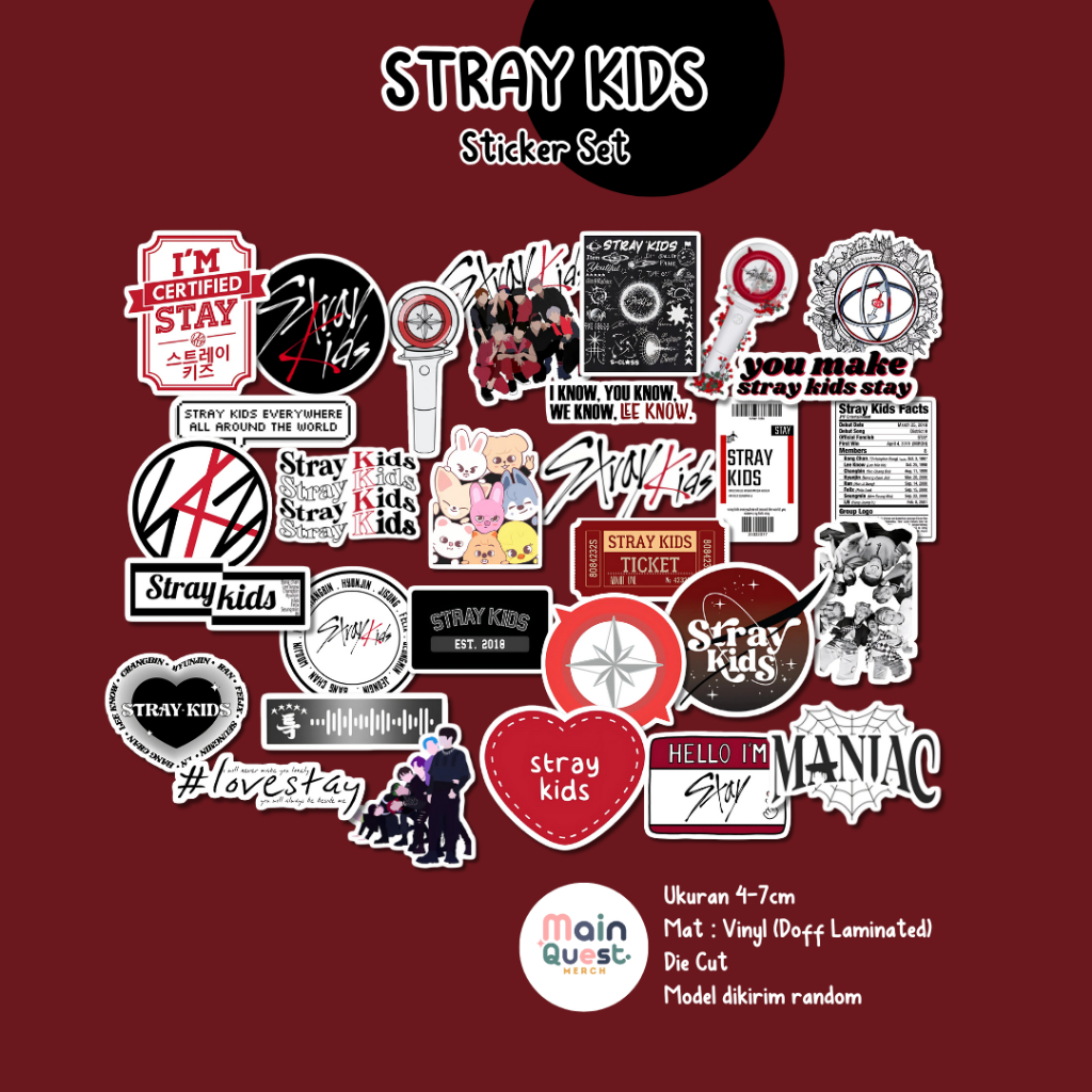 

Sticker Stray Kids | Sticker Aesthetic / Sticker Tumblr / Sticker Laptop / Sticker Anti Air / Sticker Vinyl / Sticker Die Cut / Sticker Kpop / Sticker Cute