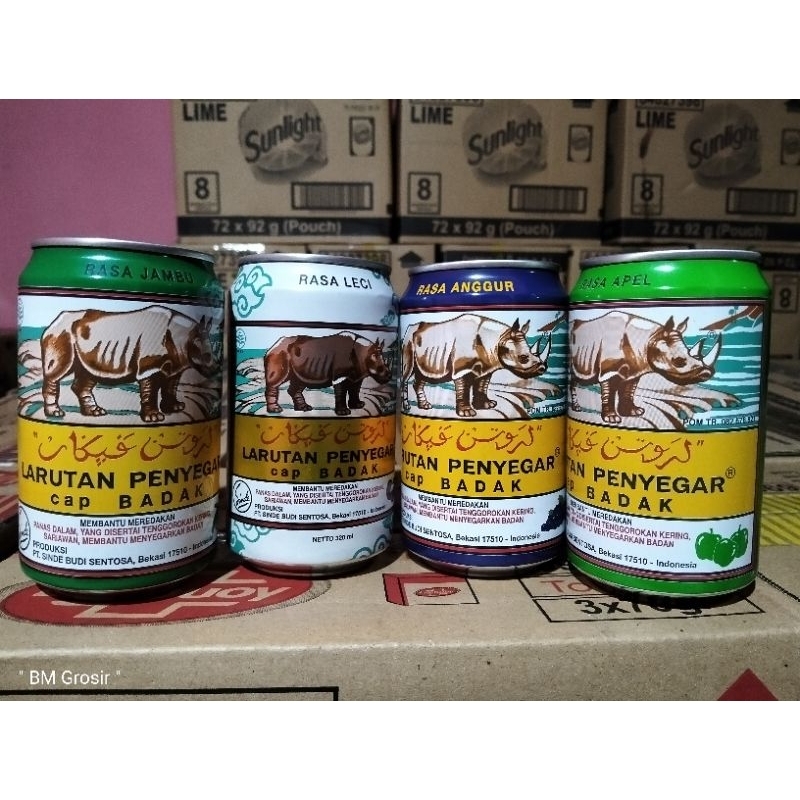 

larutan badak kaleng 1paket isi 4pcs