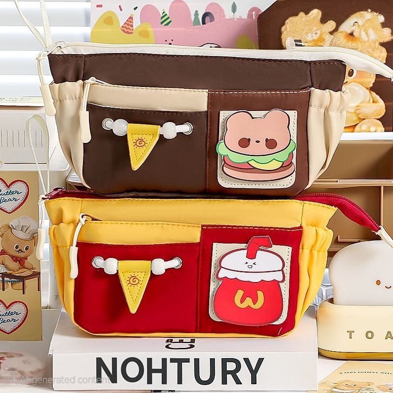 

MyBebee Kotak Pensil Anak Kotak Pensil Sekolah Anak Kapasitas Besar 11 Ruang Food Series