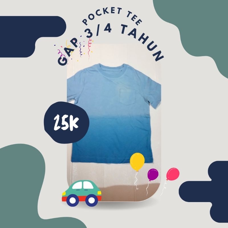 NEW Original kaos anak GAP 4t