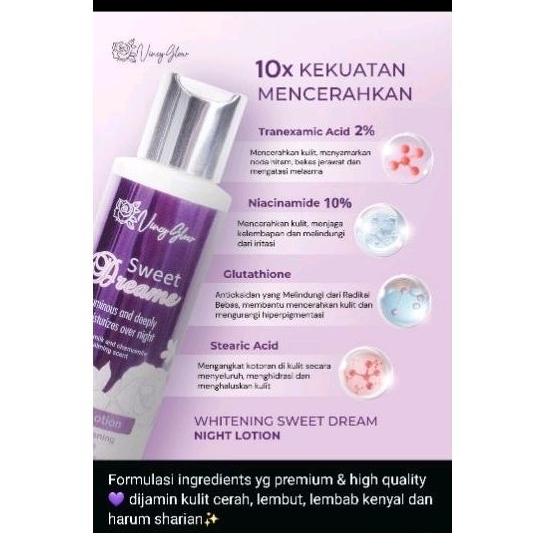 night lotion Vincy Glow