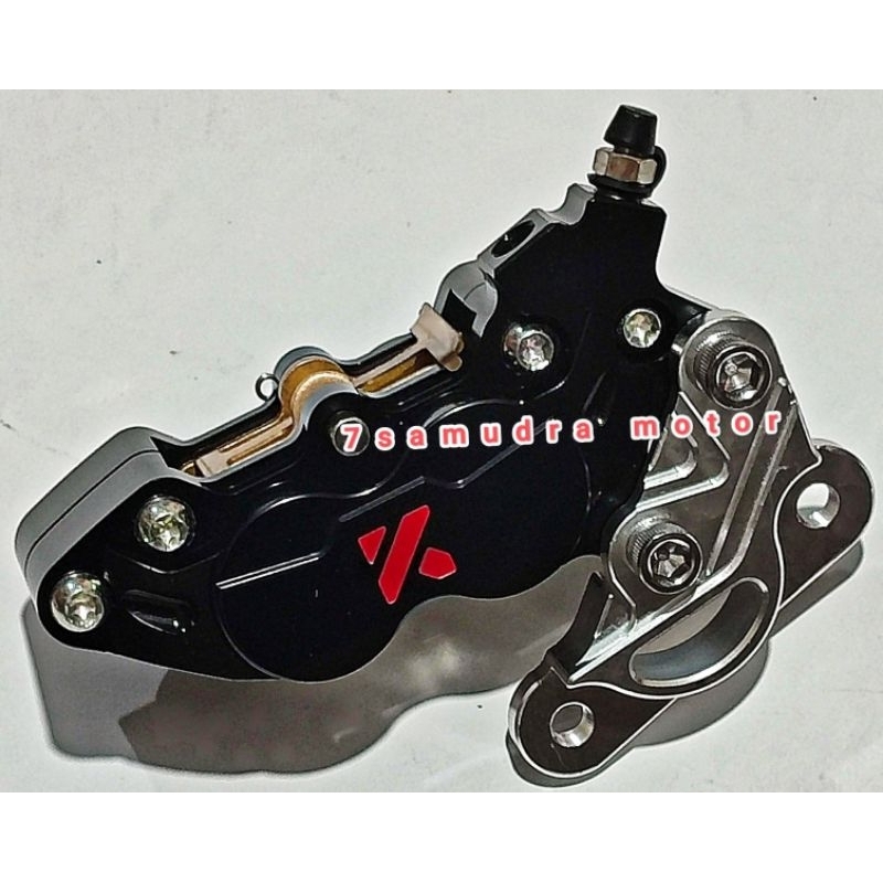 kaliper ktc racing full cnc 4p +braket motor rx king new, rx king old.