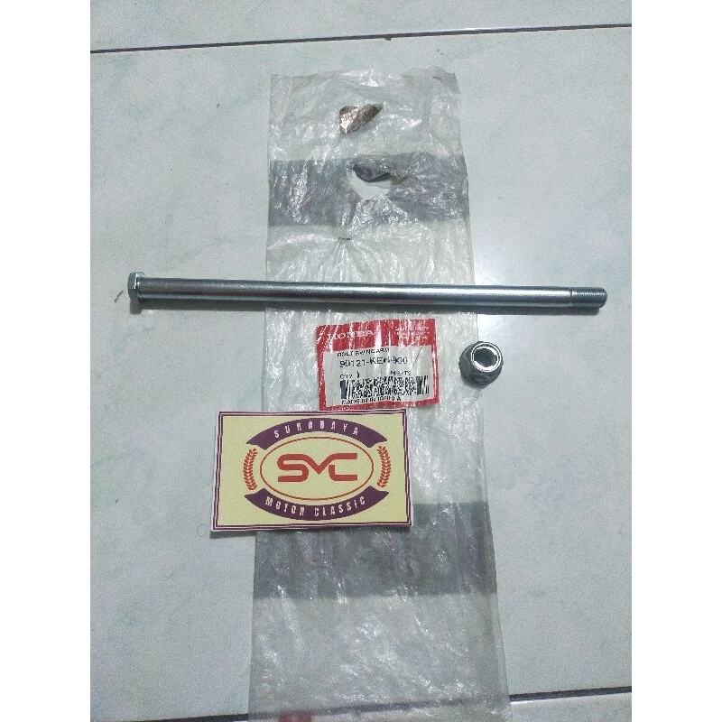 90121-KEH-900 as tengah baut mur swing arm gl max pro Neo tech Megapro lama ORI AHM
