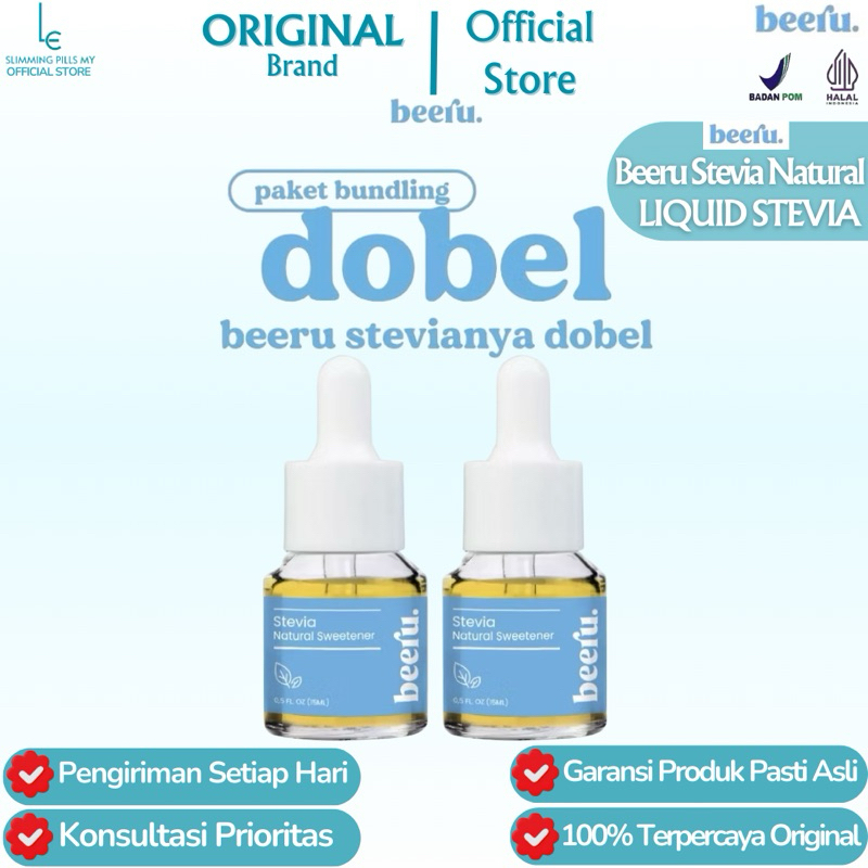 

BEERU STEVIA PEMANIS ALAMI PAKET DOBEL - 0 KALORI