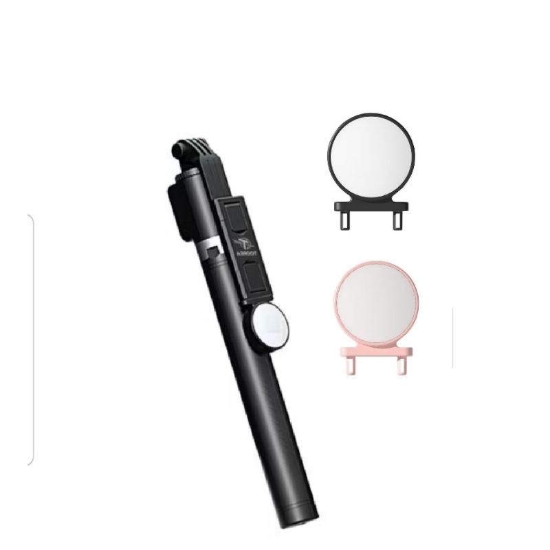 Lampu LED tripod tongsis TOOREA selfie stick 3 variasi  dan 1kedap kedip cahaya