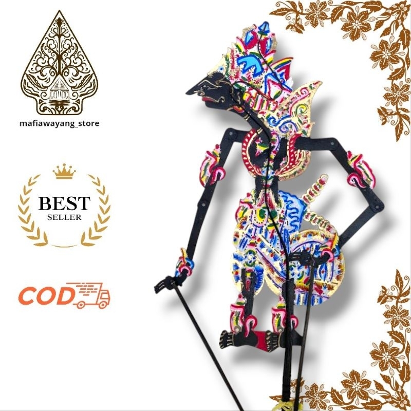 Wayang Kulit Murah Kresna Hitam Ukuran Standar Dalang