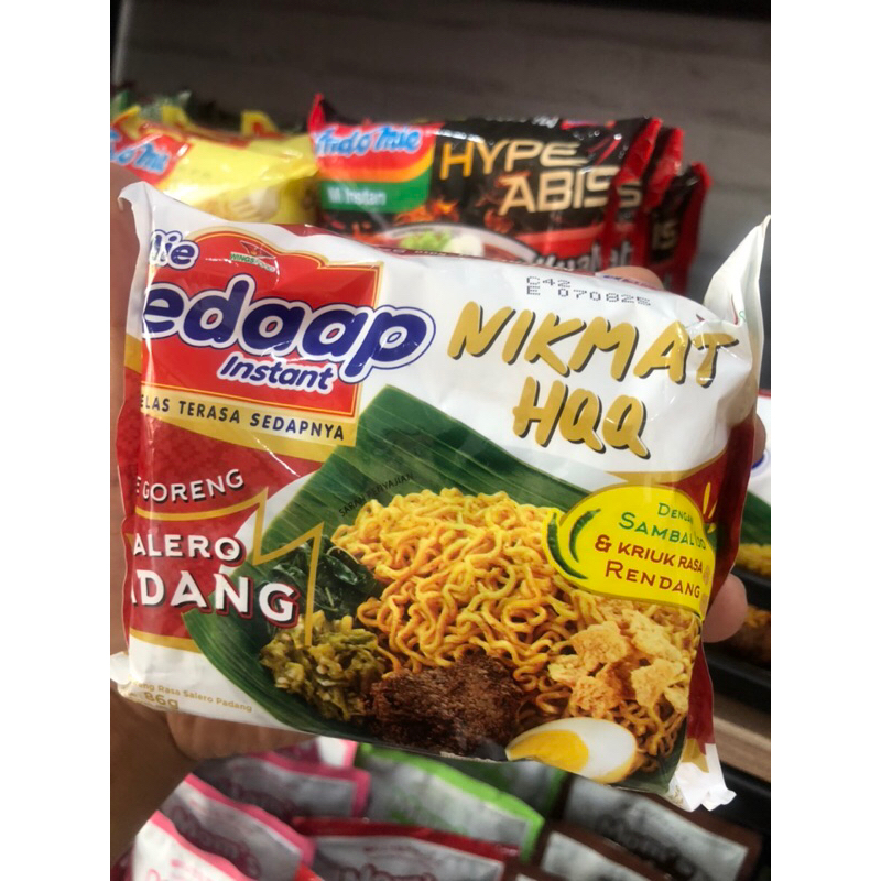 

Mie sedaap instan goreng (all varian)