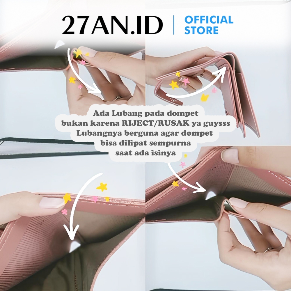 GARANSI ( 27AN.ID ) Dompet Lipat Wanita 8602 Dompet mini wanita simple / Dompet wanita korean stye