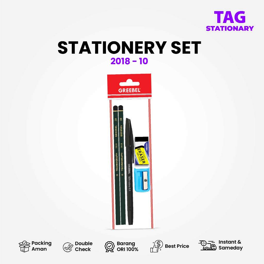 

GREEBEL Paket Alat Tulis / Stationery Set 2018-10 / Timur Agung Grosir