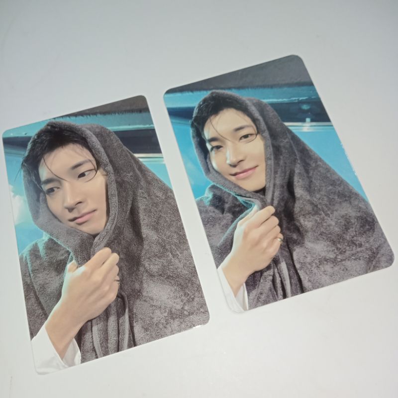 [ BACA DESKRIPSI ] Photocard PC Wonduk Pundung Wonwoo Handuk Senyum Wonduk PC Mingyu Topi Merah Heav