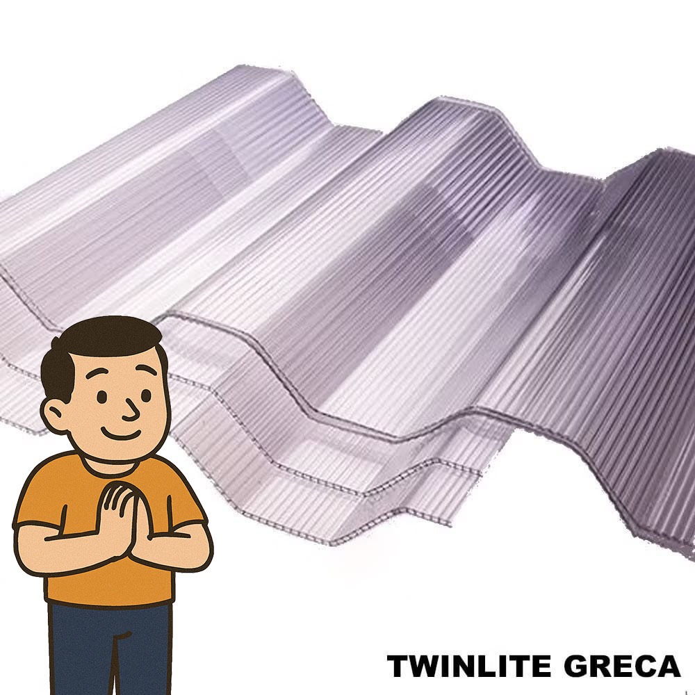 Atap Polycarbonate TWINLITE GRECA (Garansi Resmi)