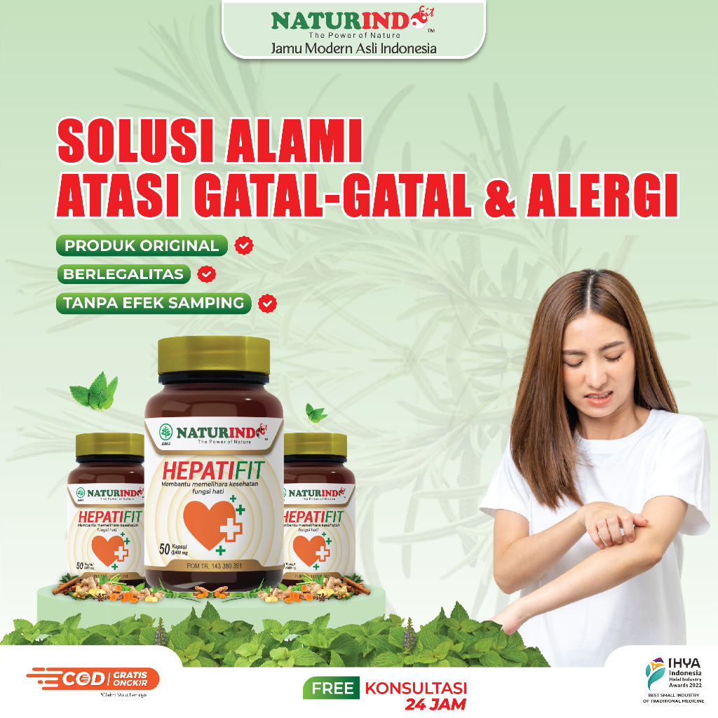 Herbal Gatal Gatal Alergi Biduran Gatal Kulit Bersih Darah Hepatifit Naturindo