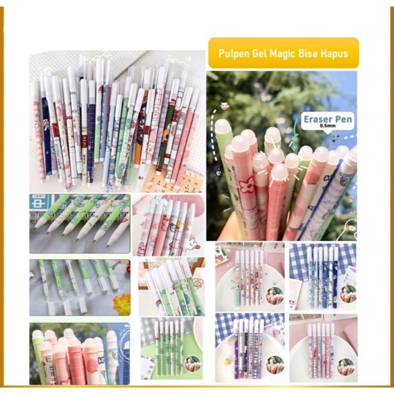 

Pen Magic Eraseable Pulpen Bisa Dihapus Pulpen Hapus Motif Kartun 1 Bungkus Isi 50pcs
