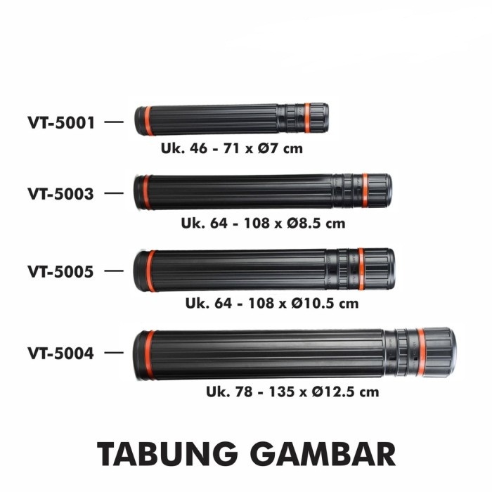 

V-tec Drafting Tube/Tabung Gambar 78-135 x Diameter 12,5 cm No. VT-5004