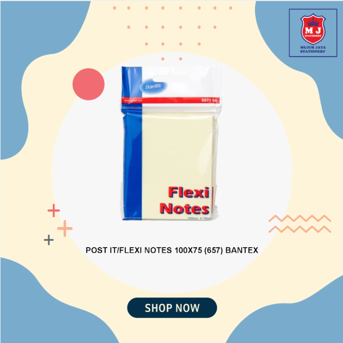 

POST IT / FLEXI NOTES 100 X 75 (657) BANTEX