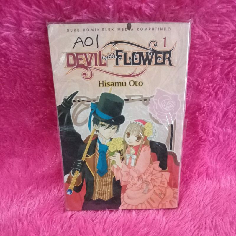 komik devil with flower
