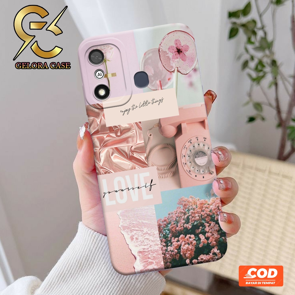 Softcase ITEL A27 4G - Geloracase - Casing ITEL A27 4G  - Motif case Aesthetic - ITEL - Softcase ITE